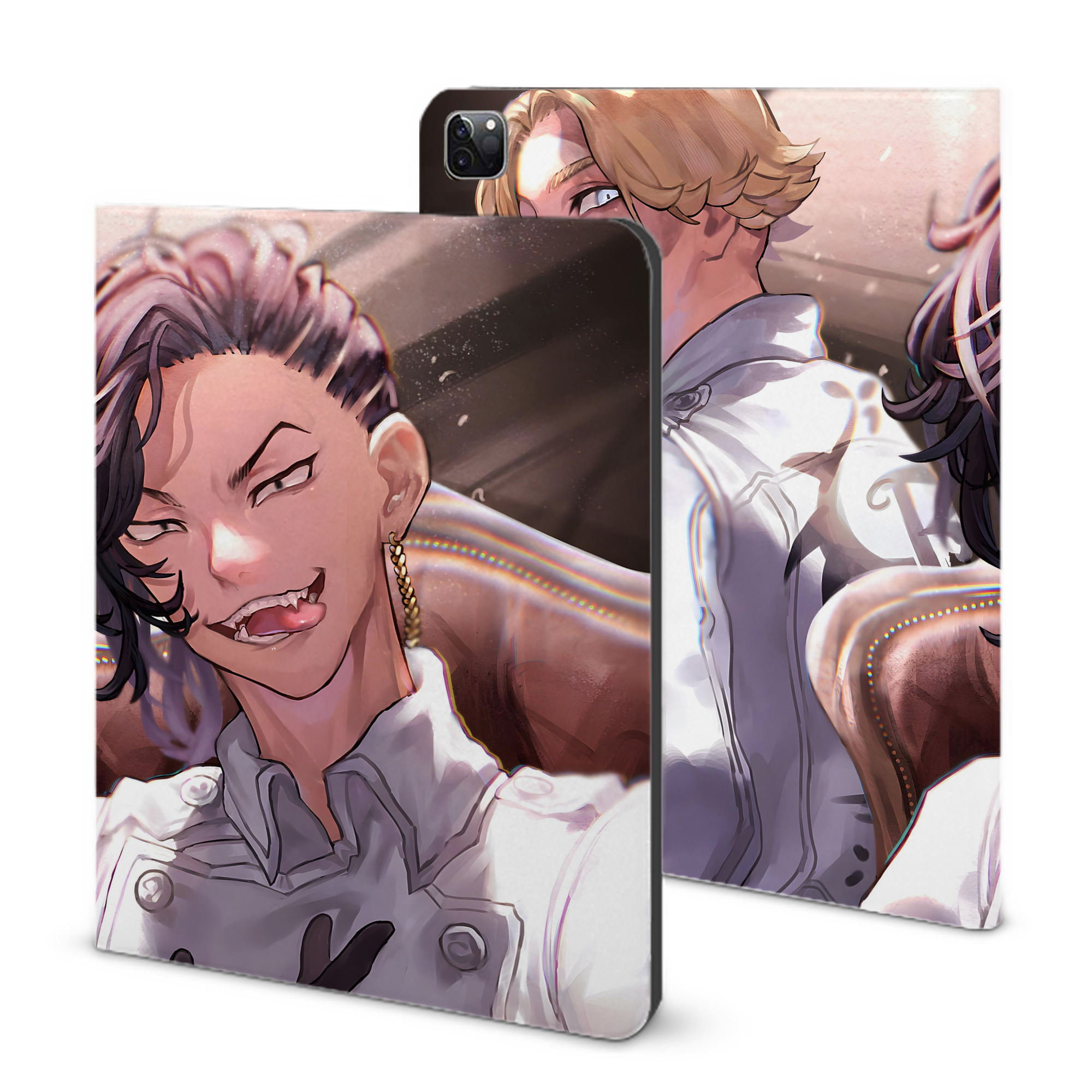 （画像用） 東京リベンジャーズ Tokyo Revengers IPad ケース ブック型 PUレザー TPU 耐衝撃 軽量 薄型 ペン収納なし 全面保護 IPad 各モデル対応